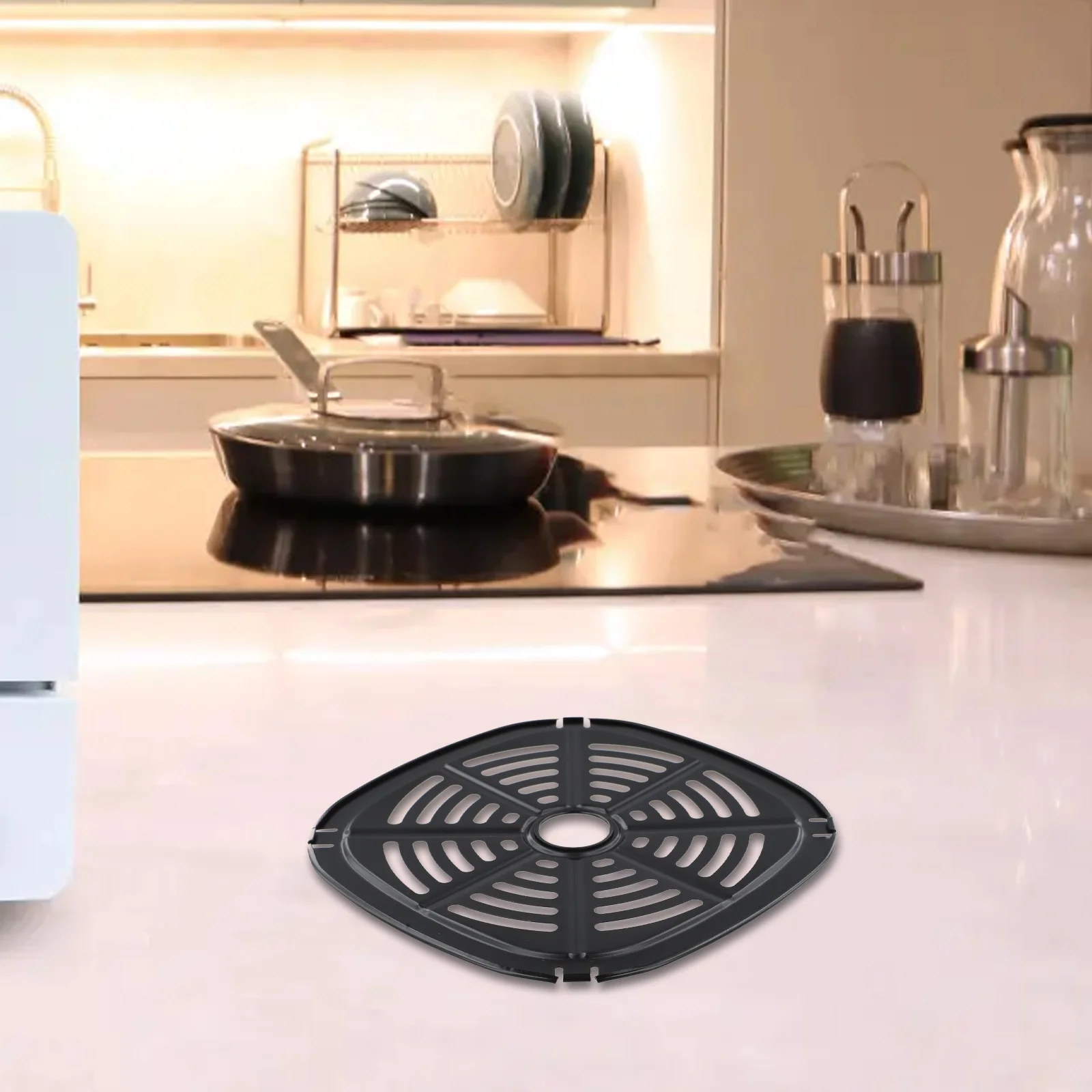 Replacement Divider Tray for Air Fryers Compatible with 17 5 by 17 5cm and 21 by 21cm Air Fryers for Grilling Steaming