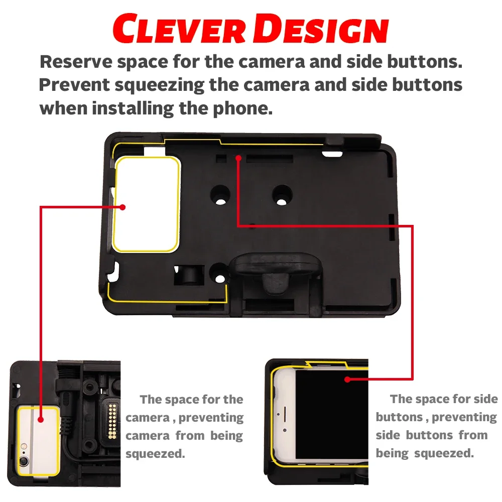 Bracket Phone Holder USB Navigation Bracket Mobile Phone For Yamaha TENERE 700 Tenere700 XTZ700 T7 2019 2020 2021 2022 2023 2024