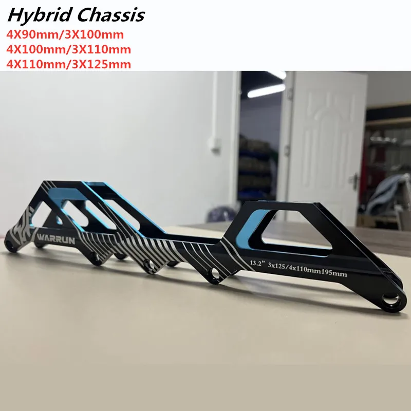 

Hybrid Inline Speed Skates Chassis for 3 4 Wheels 90mm 100mm 110mm 125mm Speed Frame Alloy CNC Skating Base 165mm 195mm 1 pair