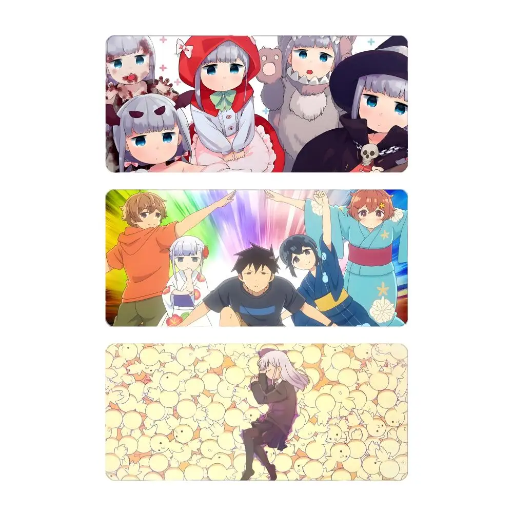 Cute Quiet Anime A-Aharen-san wa Hakarenai Mouse Pad Large Gaming Mousepad with Stitched Edges Thickened Desk Mat PC