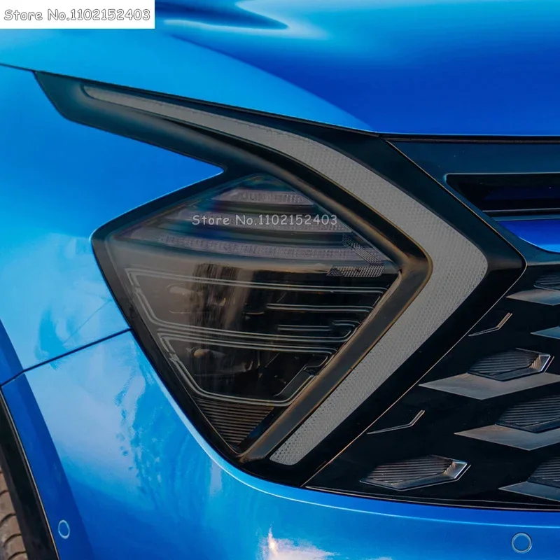 

Для Kia Sportage NQ5 2022, подарок шт., защитная пленка для фар автомобиля, восстановление фар, прозрачная черная наклейка из ТПУ