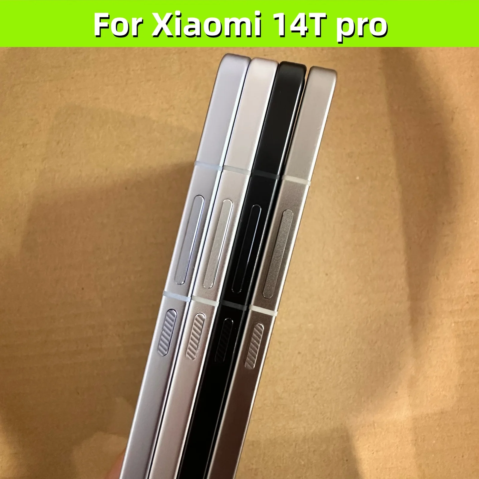 Middle Frame For XiaoMi 14T Pro LCD Front Housing Bezel Plate With Side Button For Redmi K70 Ultra Replacement