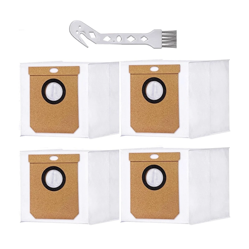 4 Pack Dust Bag For Eufy L50 SES, L60 SES Series, For Conga Home 10000, 8090 Ultra, 9090 AI, Compatible For Haier H9