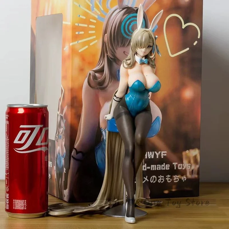 

Action Figureine 29cm Bunny Girl Sexy Figma #567 Anime Figure Blue Archive Ichinose Asuna Shiroko Adult Collectible Model Gifts