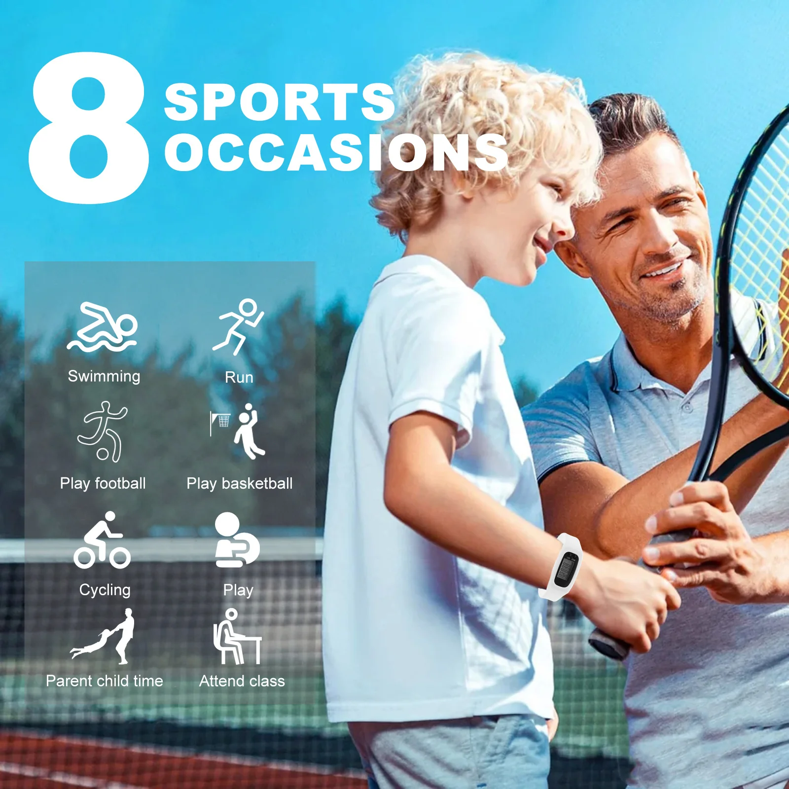 

Pedometer Watch Silicone Simple Design Wristband Multi-Function Step Counter Watch Step Counting Tool for Seniors