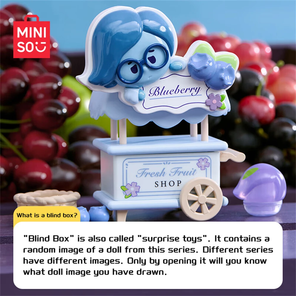 MINISO Disney Pixar Fruit Market Series Anime Figures Toy Story Inside Out Blind Box Collectible Ornament Mystery Gift Wholesale