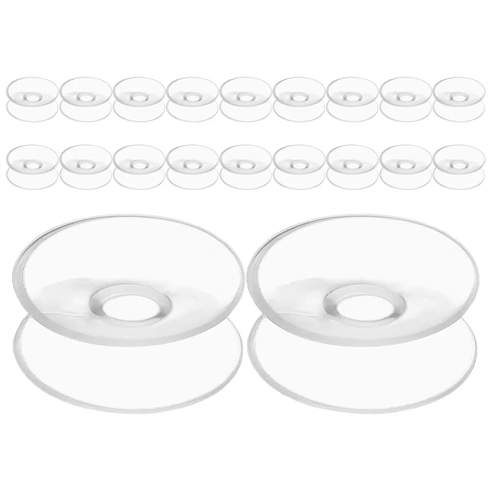 

20Pcs Strong Double Sided Suction Pads Clear Large Diameter Mini Suckers for Glass Plastic Metal Tiles Mirrors Aquariums Home