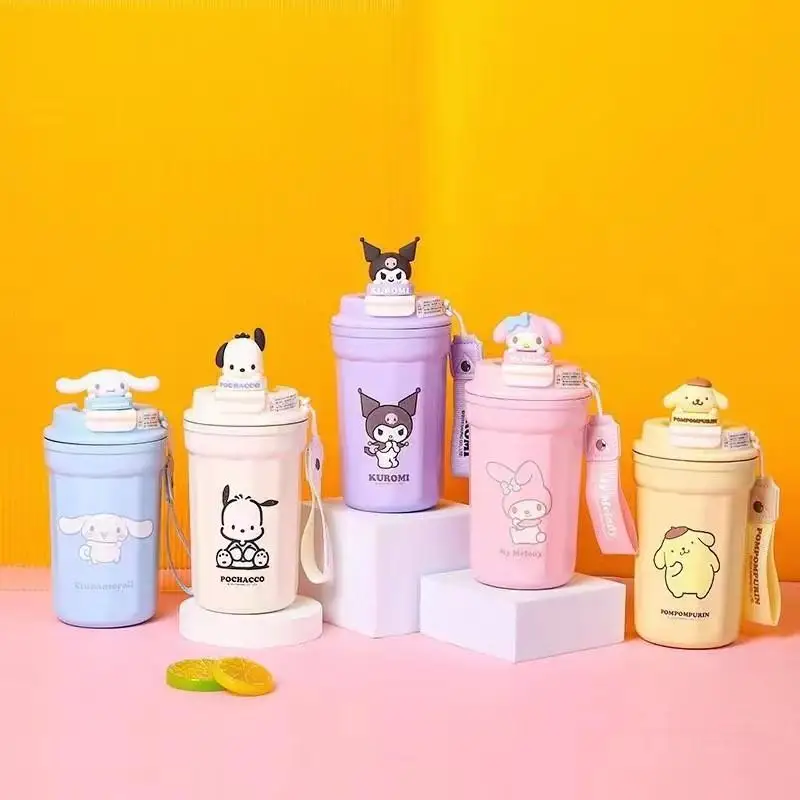 

Kuromi Cartoon Popular Coffee Cup Hot Water Cup Sanrio Kawaii Nice Anime cute Portable Cup Girl Good-Looking Birthday Gift