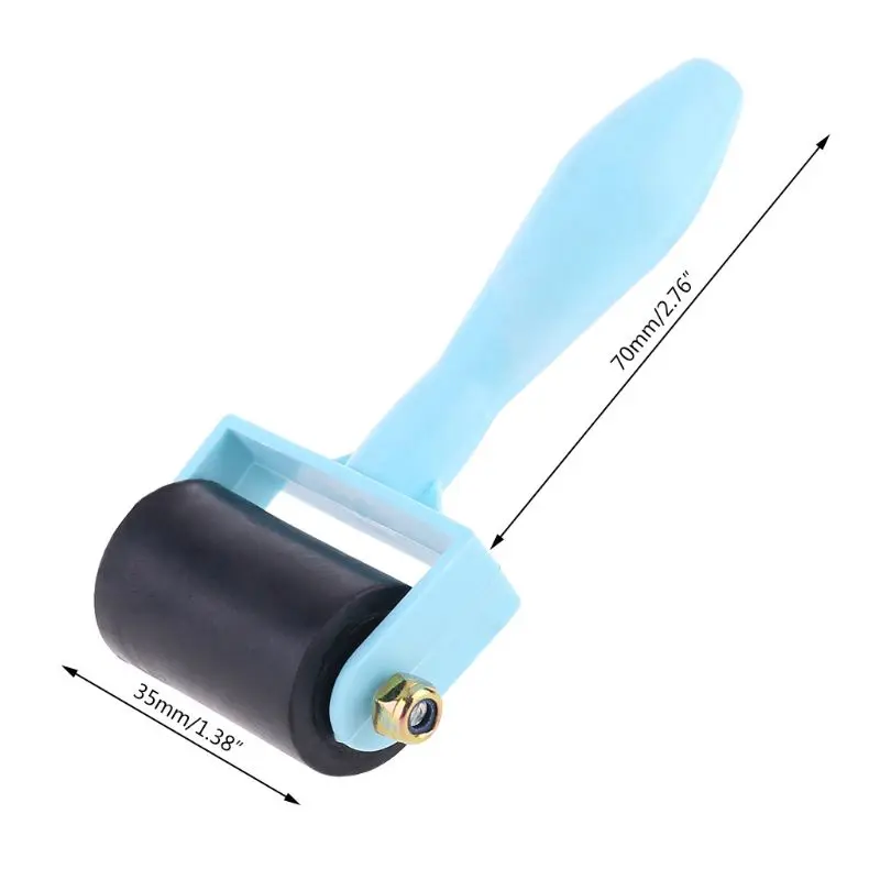 2 Pieces/set Rubber Roller Lightweight Rubber Roller for Anti Skid Tape Construction Tools Printmaking Inking Block