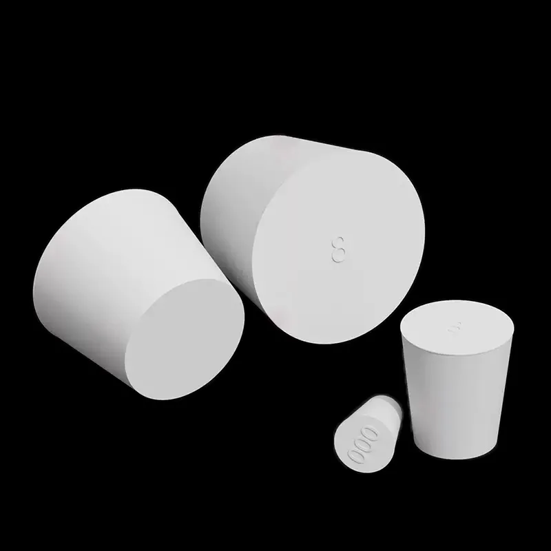 12.5~160mm White Rubber Stopper Bungs Laboratory Flask Tapered Tube Conical Sealing End Plug Water Pipe Conical Rubber Plugs