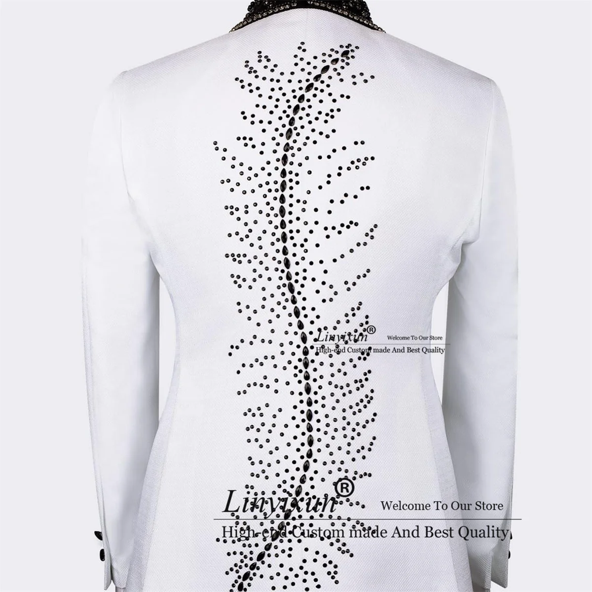 مصمم الماس الخرز سهرة فاخرة الرجال الدعاوى 3 قطع مجموعات الذكور عشاء حزب الحلل مخصص العريس حفلة موسيقية trajes الفقرة hombre