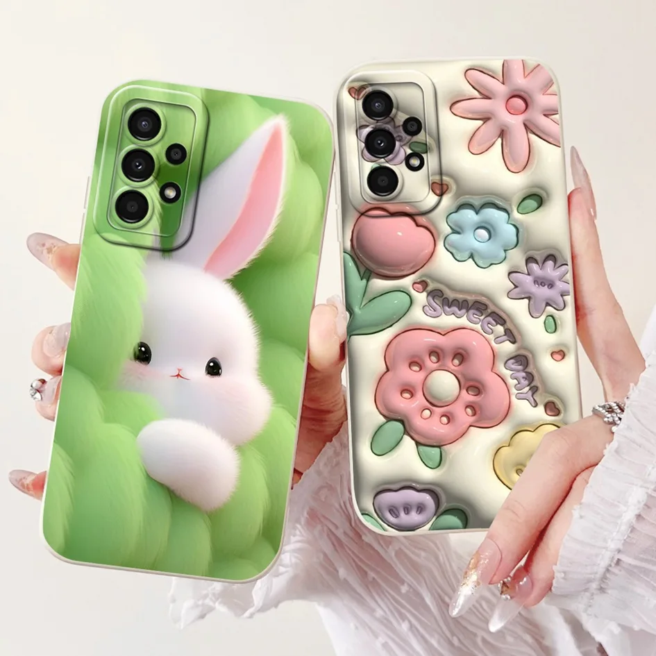 Case For Samsung Galaxy A32 4G A 32 5G Phone Cover Cute Flowers Daisy Fundas Soft Coque For Samsung A32 SM-A325F SM-A326B Bumper