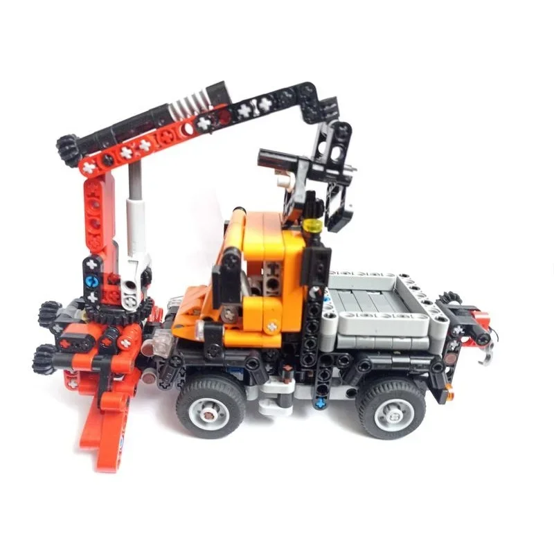 585 pçs moc mini mercedesed unimog modelo técnico blocos de construção diy presentes natal idéia educação brinquedo tijolo crianças aniversário