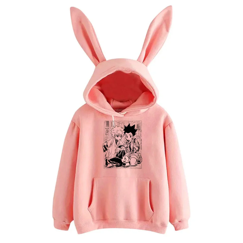 Hunter x Hunter hoodies women anime sweatshirt japanese anime 2026 ladies clothes harajuku Korean Pockets