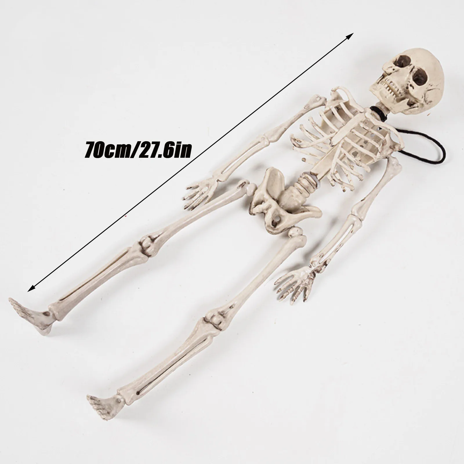 هالوين مخيف المنقولة Poseable كامل الحياة الحجم الهيكل العظمي البشري معلقة الدعائم للمنزل مسكون غرفة الهروب ديكور الحفلات