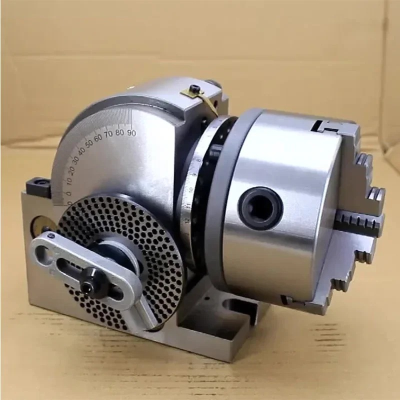 220v Electric Milling Machine Universal 5-inch Indexing Head Indexer Fast Small Simple Vertical Horizontal Dual-use Manual Index