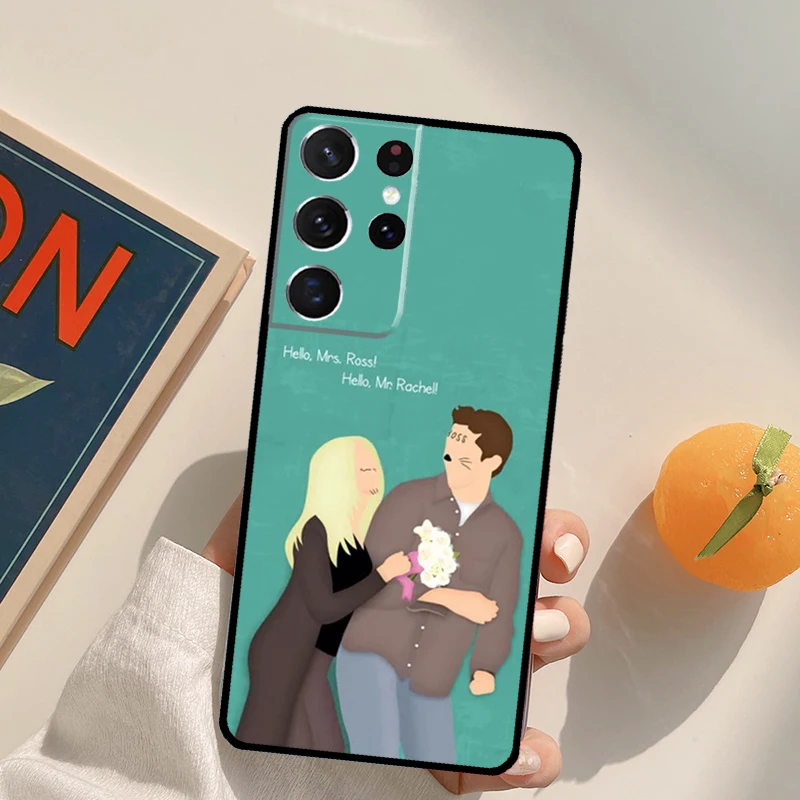 Amigos tv mostrar caso de telefone para samsung galaxy s20 fe s21 s22 ultra nota 20 nota 10 s8 s9 s10 mais capa