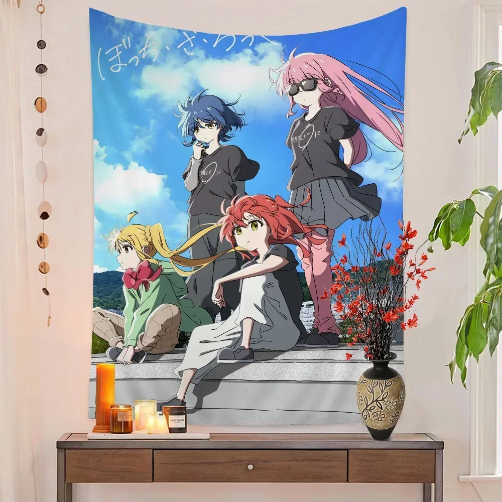 

Bocchi The Rock Hanging Bohemian Tapestry Hanging Tarot Hippie Wall Rugs Dorm Wall Hanging Home Decor