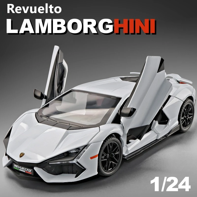 

1:24 Lamborghini Revuelto Alloy Car Model Simulation Metal Car Collection Car Ornament Boy and Girl Birthday Gifts