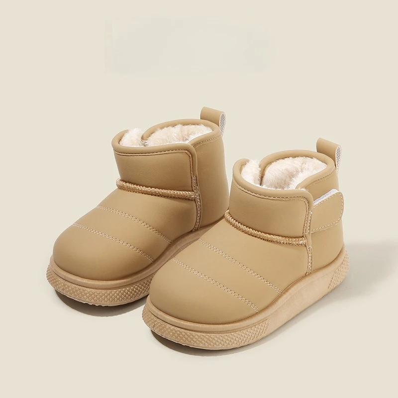 Autumn Winter Baby Boys Girls Snow Boots Children Outdoor Plush Shoes Anti-Slippery Infant Casual Shoes Waterproof Kids Boots