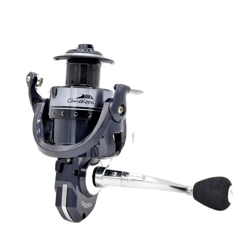 

CAMEKOON Spinning Fishing Reel 5+1 Ball Bearings Metal Frame Casting Coil 5:1/4.7:1 Gear Ratio Saltwater Surf Wheel Gold/Silver