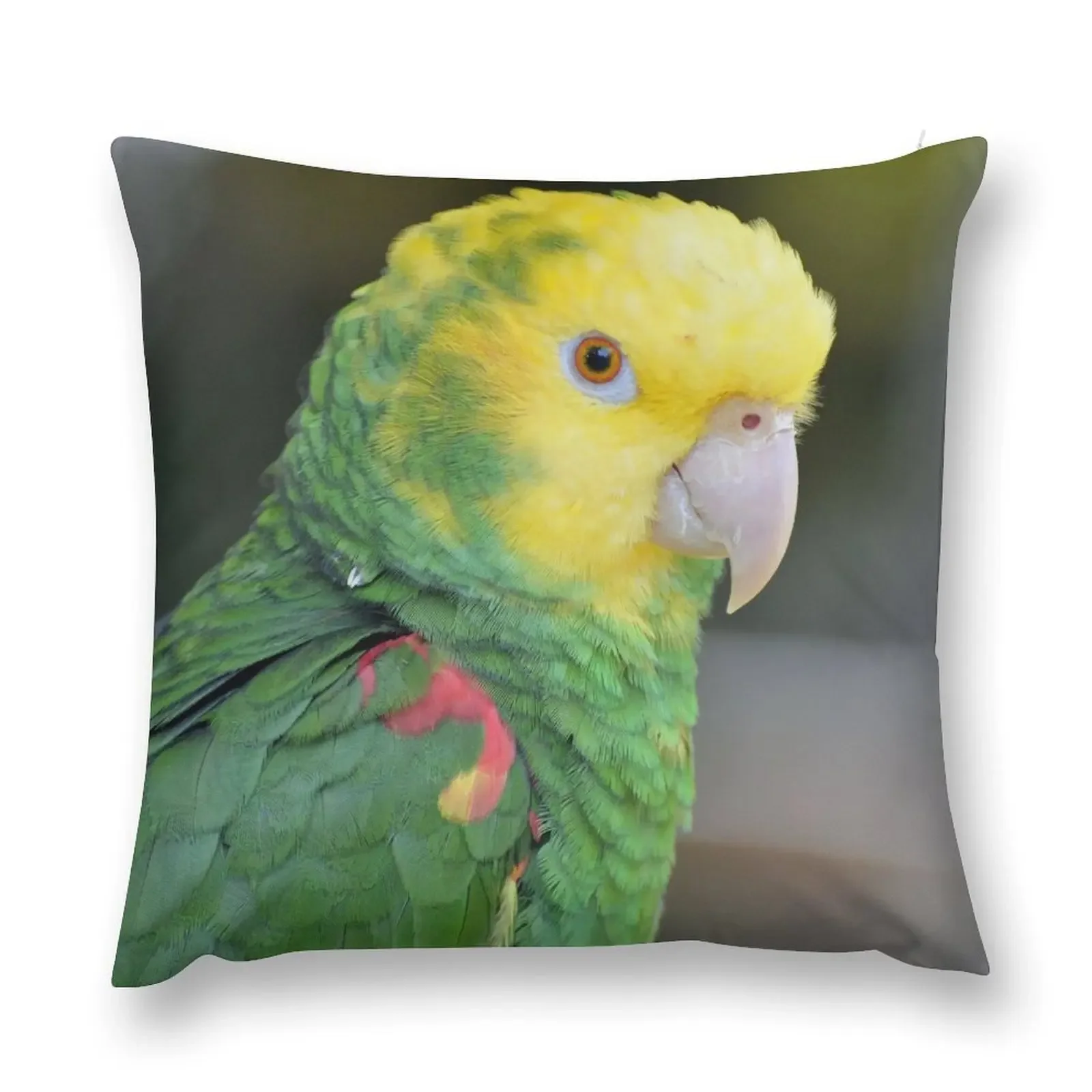 Double Yellow Headed Amazon Parrot Throw Pillow Decorative pillow case Marble Cushion Cover covers for pillows pillow