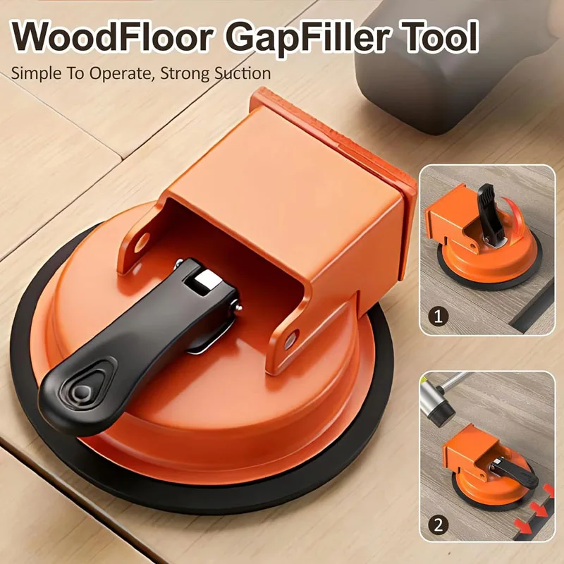 

1/2PCS Floor Gap Fixer Tool Heavy Duty Suction Cup Hammer Tap for Wood Laminate Floor Crack Closing Puller