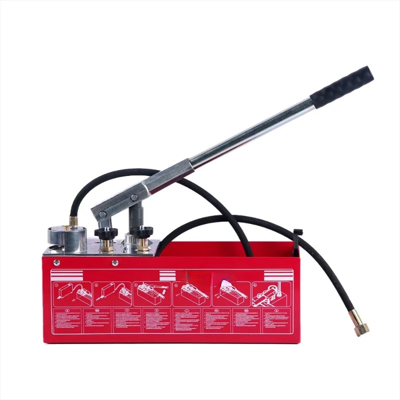 [CE] Plumbing tool water pipe manual hand hydrostatic hydro testing bench  high pressure  test pump