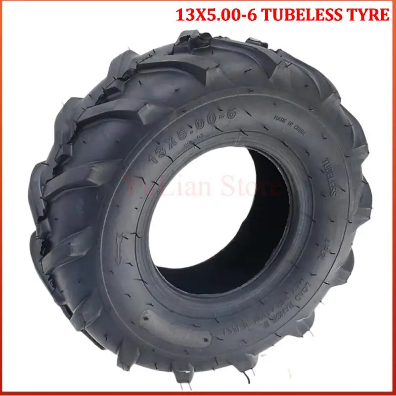 13x5.00-6 tubeless tire, inflatable tire 13 * 5.00-6 off-road tire, suitable for ATV beach bike, go kart