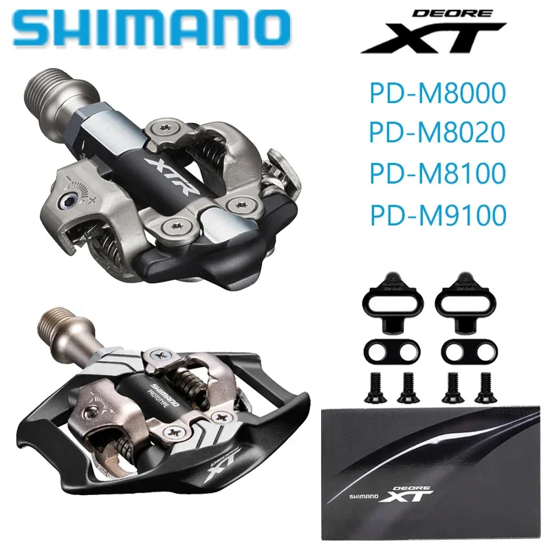 SHIMANO XTR M540 M8020 M8100 M9100 MTB Road Bike Competitive Pedals Bycle Self-locking Lock Pedal DEORE XT Original Bike Pedals