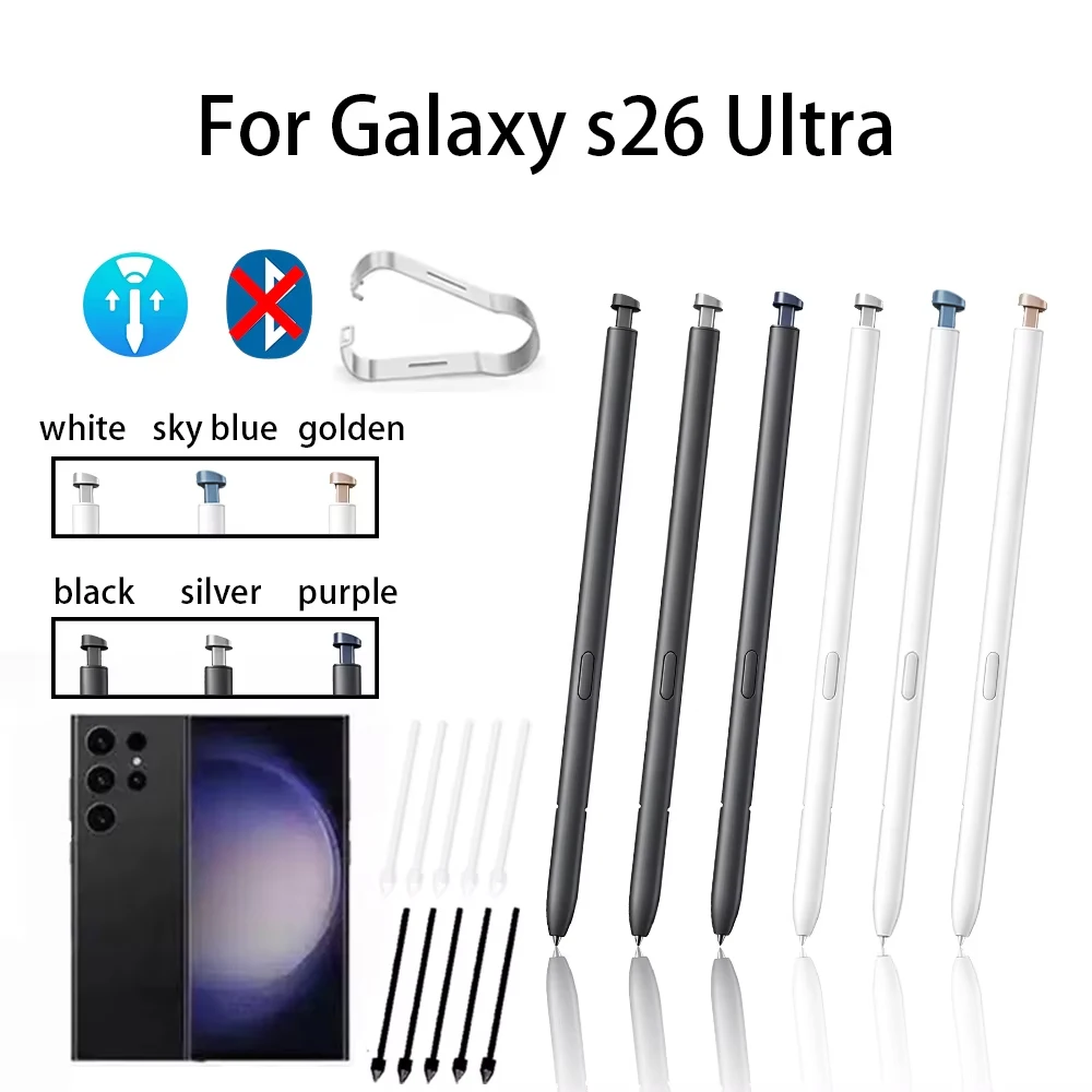 Stylet S Pen pour Samsung Galaxy S26 Ultra SM-S948 SM-S948B SM-S948U1 SM-S948U SM-S948W SM-S948N, stylet EMR passif, pointes de rechange offertes (sans BLE)