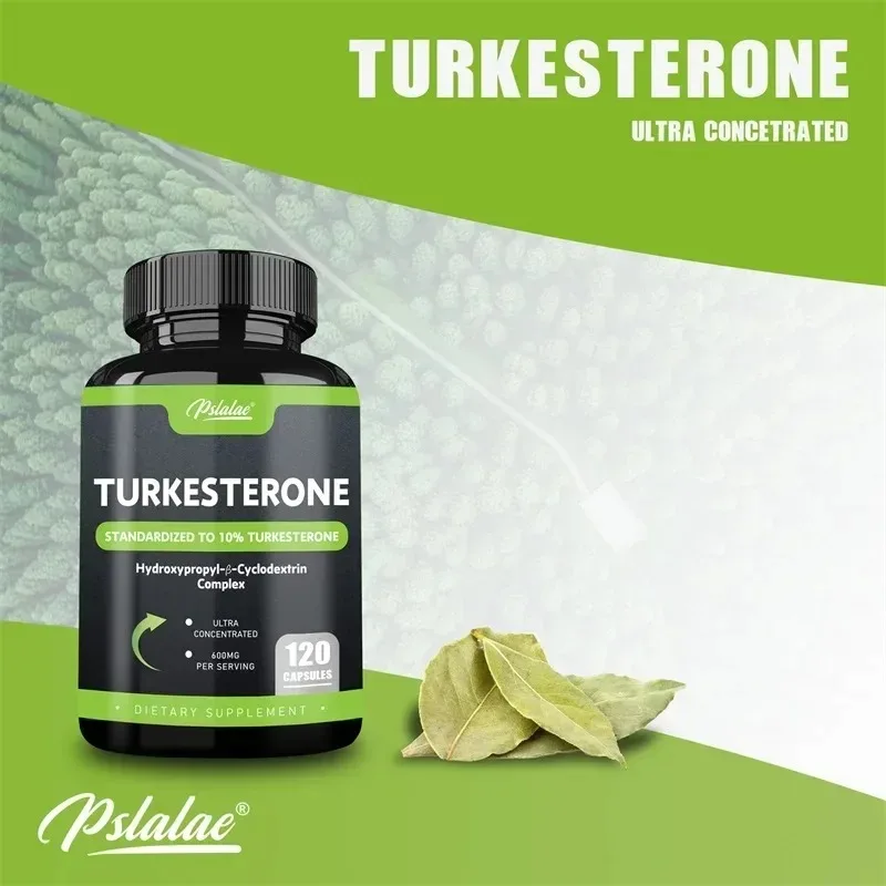Turkesterone Supplement 600mg - Enhances Endurance, Muscle Mass, Increases Motivation and Strength, Improves Vitality