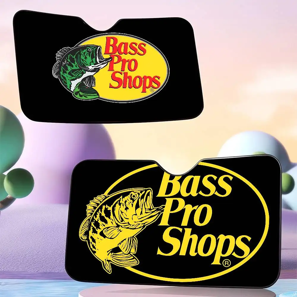 

Солнцезащитный козырек на лобовое стекло автомобиля Fishing Brand Bass-Pro-shops, забавный, складной, с защитой от ультрафиолета, для переднего стекла