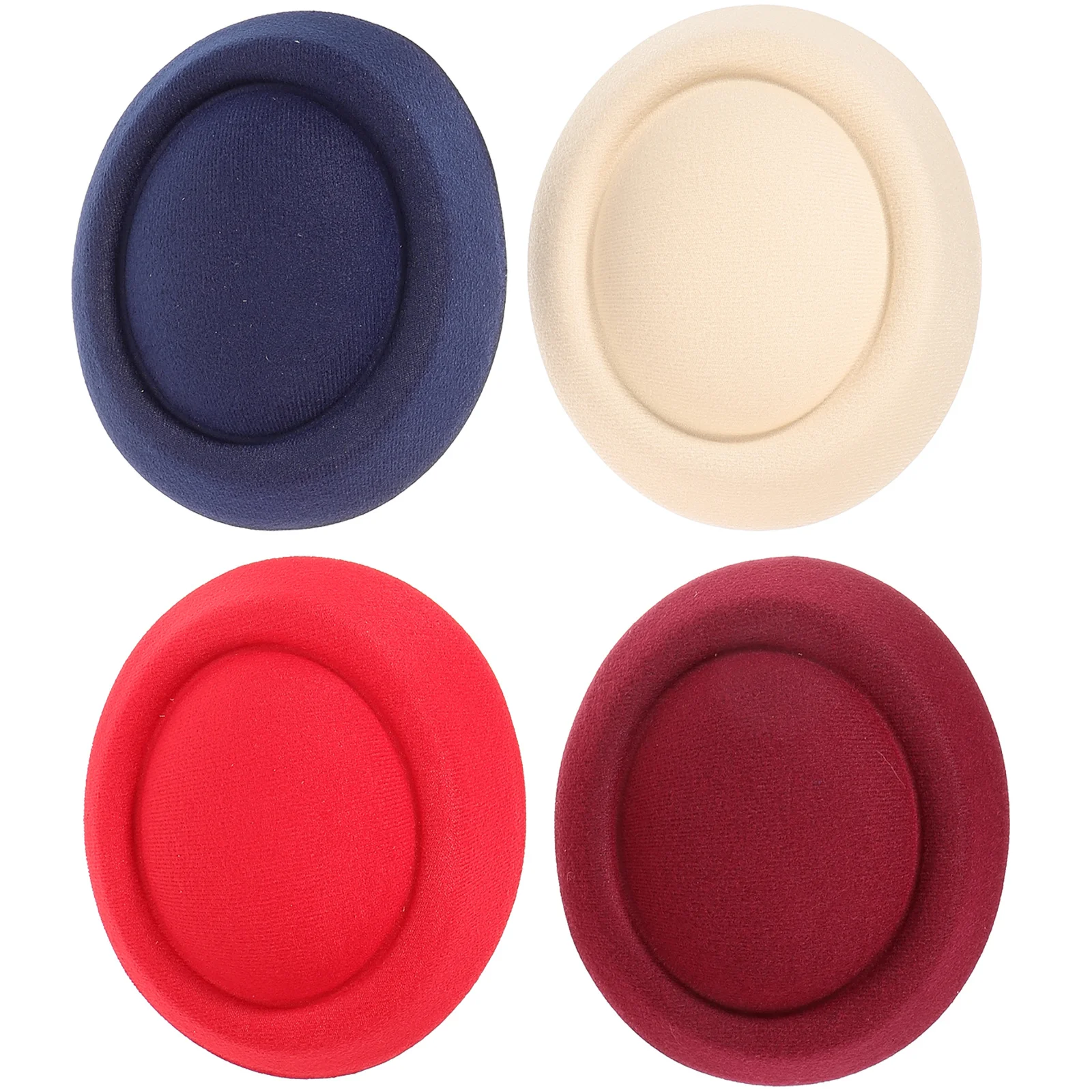

4Pcs Mini Top Hat Base Safe Material Durable Easy to Use for DIY Hats Headbands Bridal Hair Accessories Hat Base
