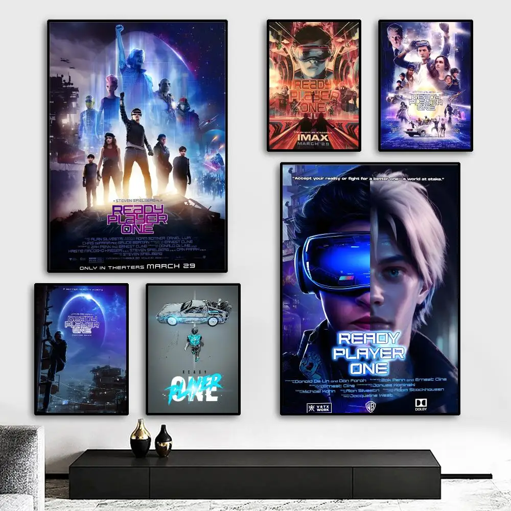 Ready Player One Remakes Movie Painting Calligraphy HD Canvas Poster living room bedroom bar aesthetic decoration