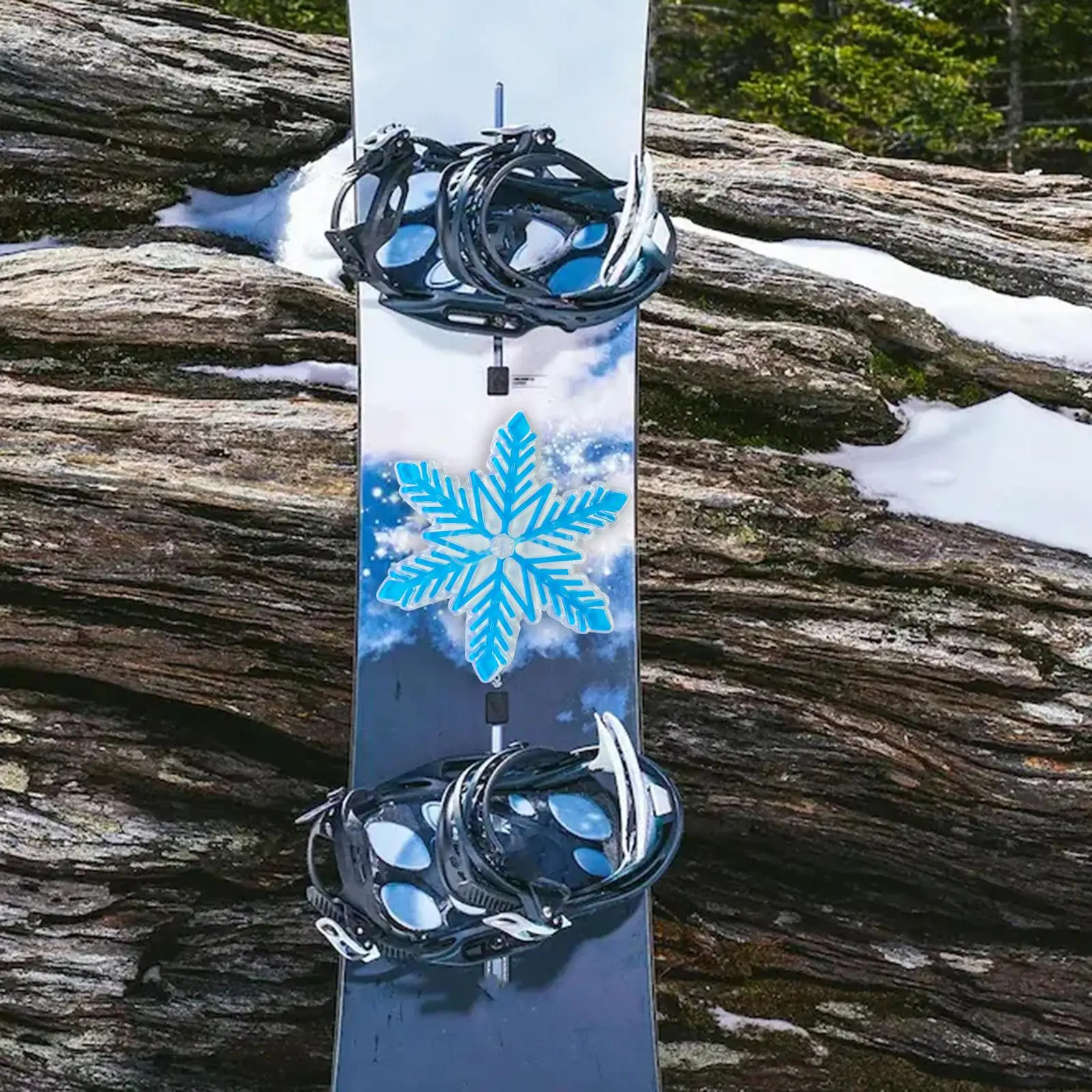 3D Sneeuwvlok Snowboarden Stomp Pad Accessoire Antislip PVC-materiaal voor het verbeteren van stroefheid Duurzaam Prachtig Lichtgewicht
