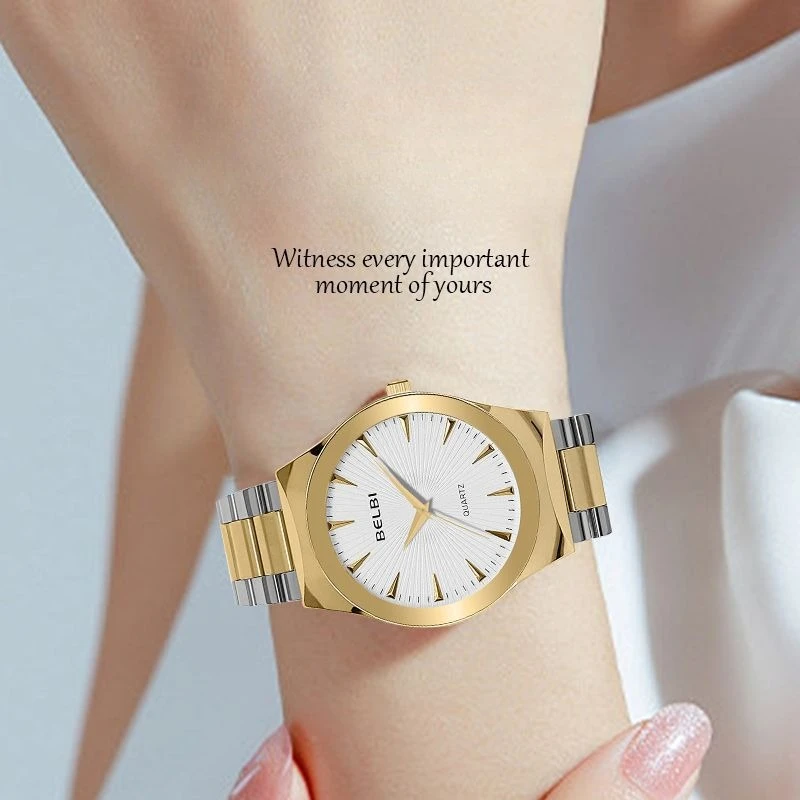 

New Automatic Luxury Brand Fashion Ladies Watch Student Trend Classic Stainless Steel Strap Waterproof Quartz Watch Gift