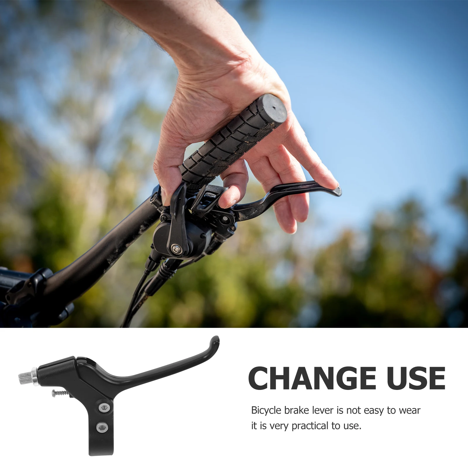 

2pcs Universal Bike Lever Sturdy Durable Replacement Handle Lightweight Compact Cycling Parts Handheld Lever Mountain Bicycles