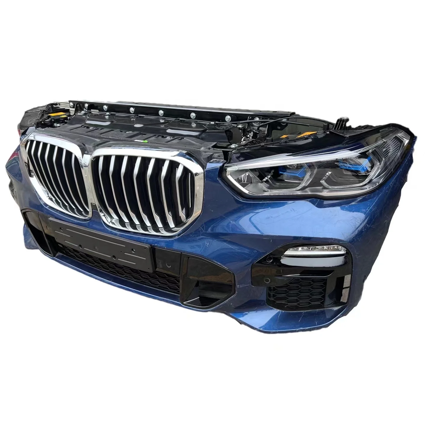 Sports Front Bumper Assembly with Radiator and Headlights for BMW X5 G05M