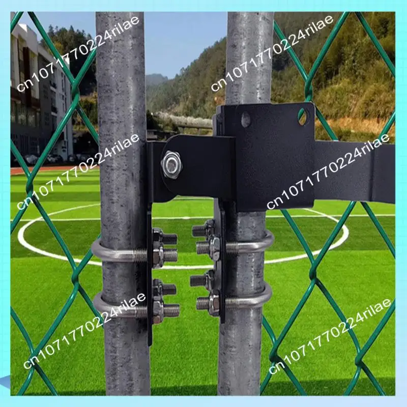 A17Z سلسلة ربط مزلاج بوابة مزدوجة لإطارات البوابة 1-3/8 بوصة ، مزلاج بوابة المزرعة ذراع قوي مزلاج بوابة مزدوجة لبوابات التأرجح #3