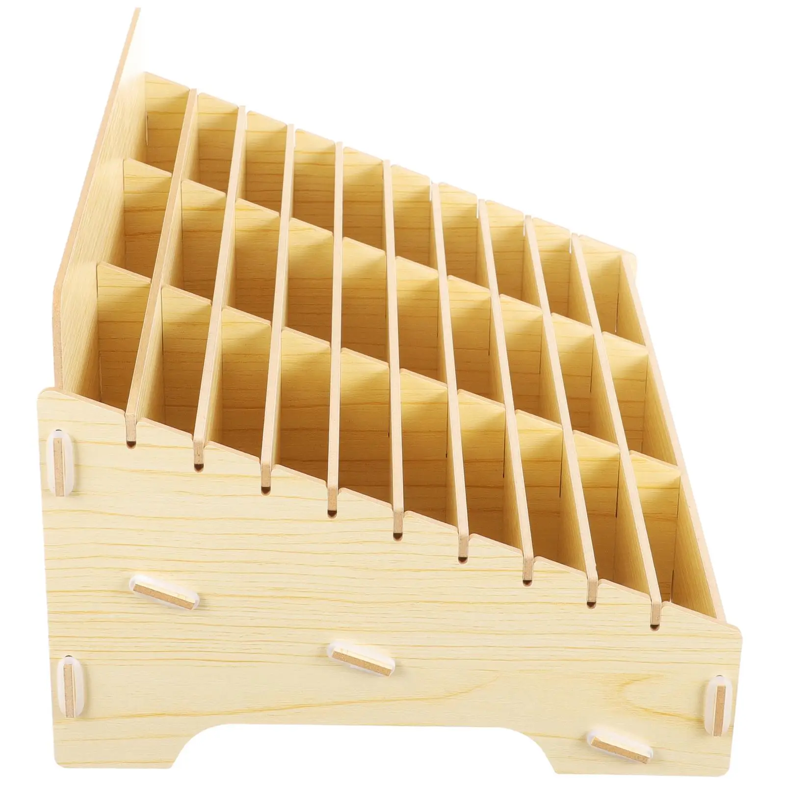 30 Compartment Phone Storage Box Wooden Cell Holder for Office Classroom Home Desktop ganizer Multi Functional