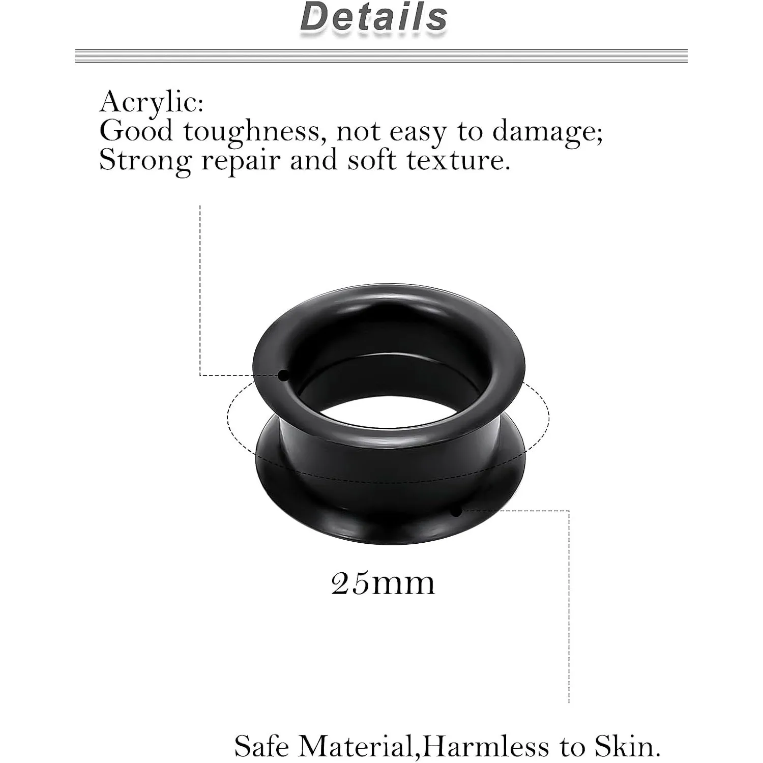 3-48MM Silicone Ear Bioflex Plugs Gauges Tunnel Expanders Stretcher Double Flared Flesh Piercings Jewelry for Women Men 1Pair