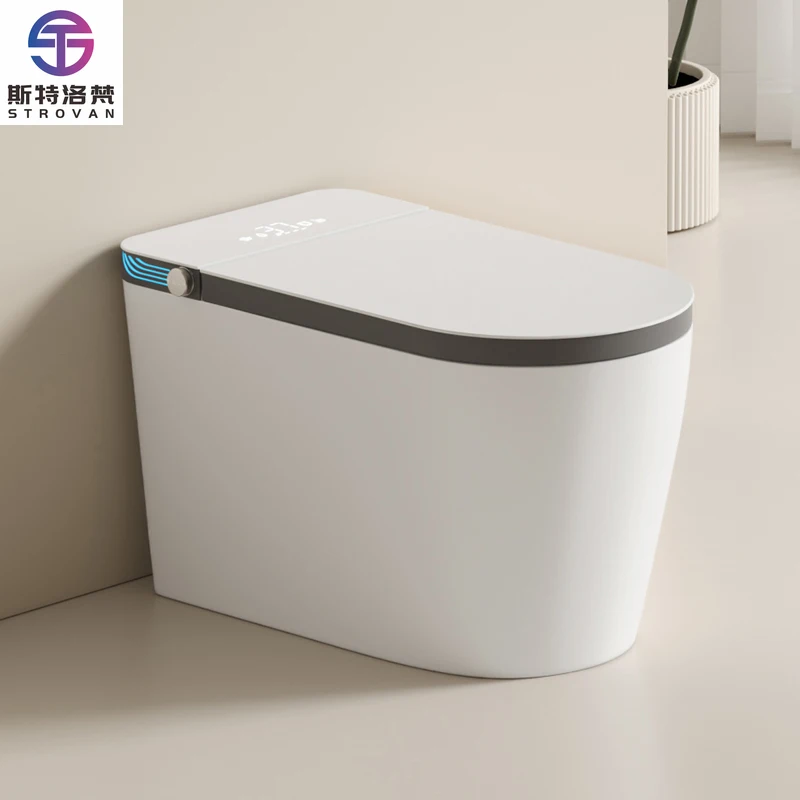 

HKZX Standard Version Electronic Ceramic Wc Intelligent Toilet Ceramic One Piece Automatic Smart Bathroom Toilet