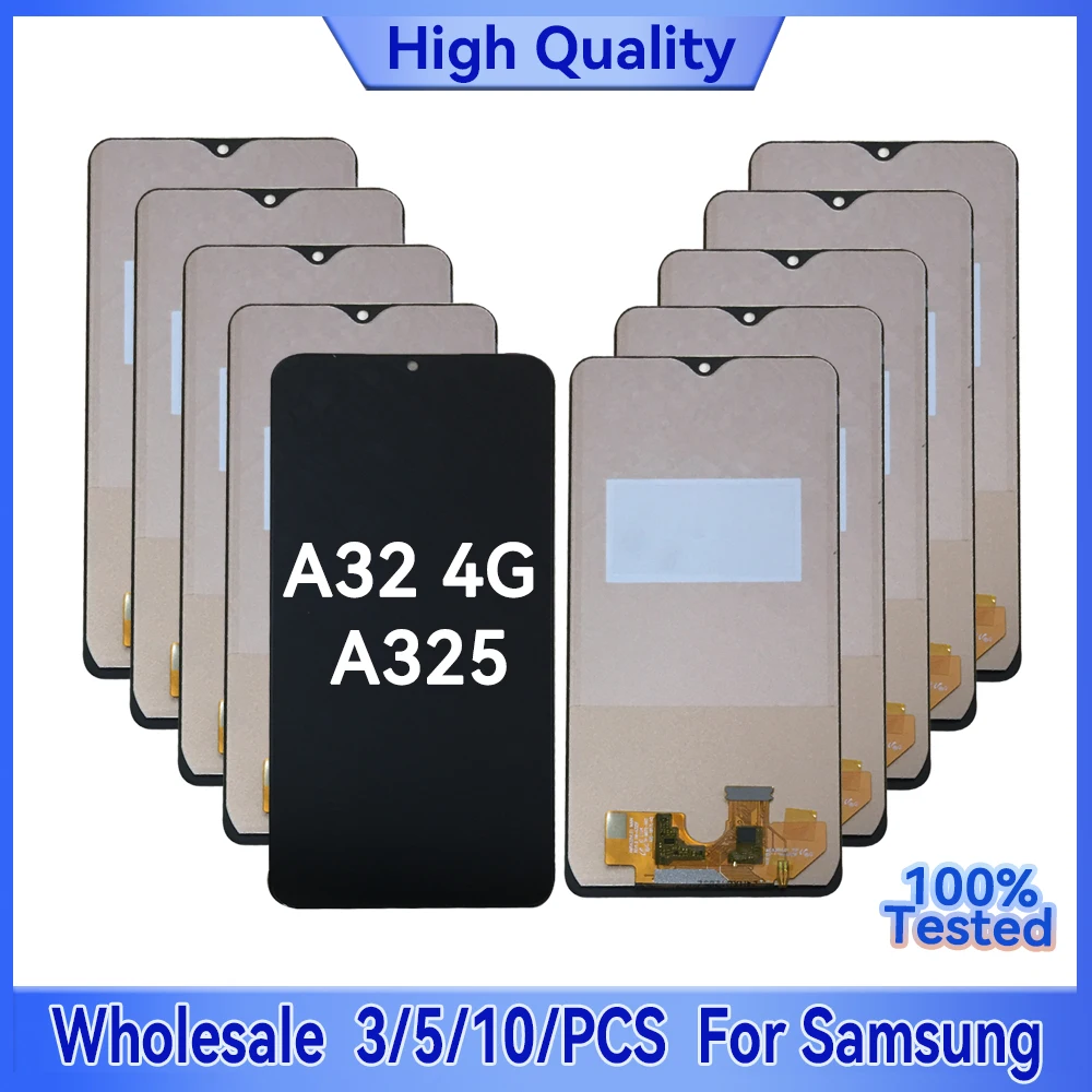 

Wholesale3/5/10 Pieces/Lot For Samsung A32 4G A325 A325F SM-A325F/DS LCD Screen Touch Assembly Touch Display