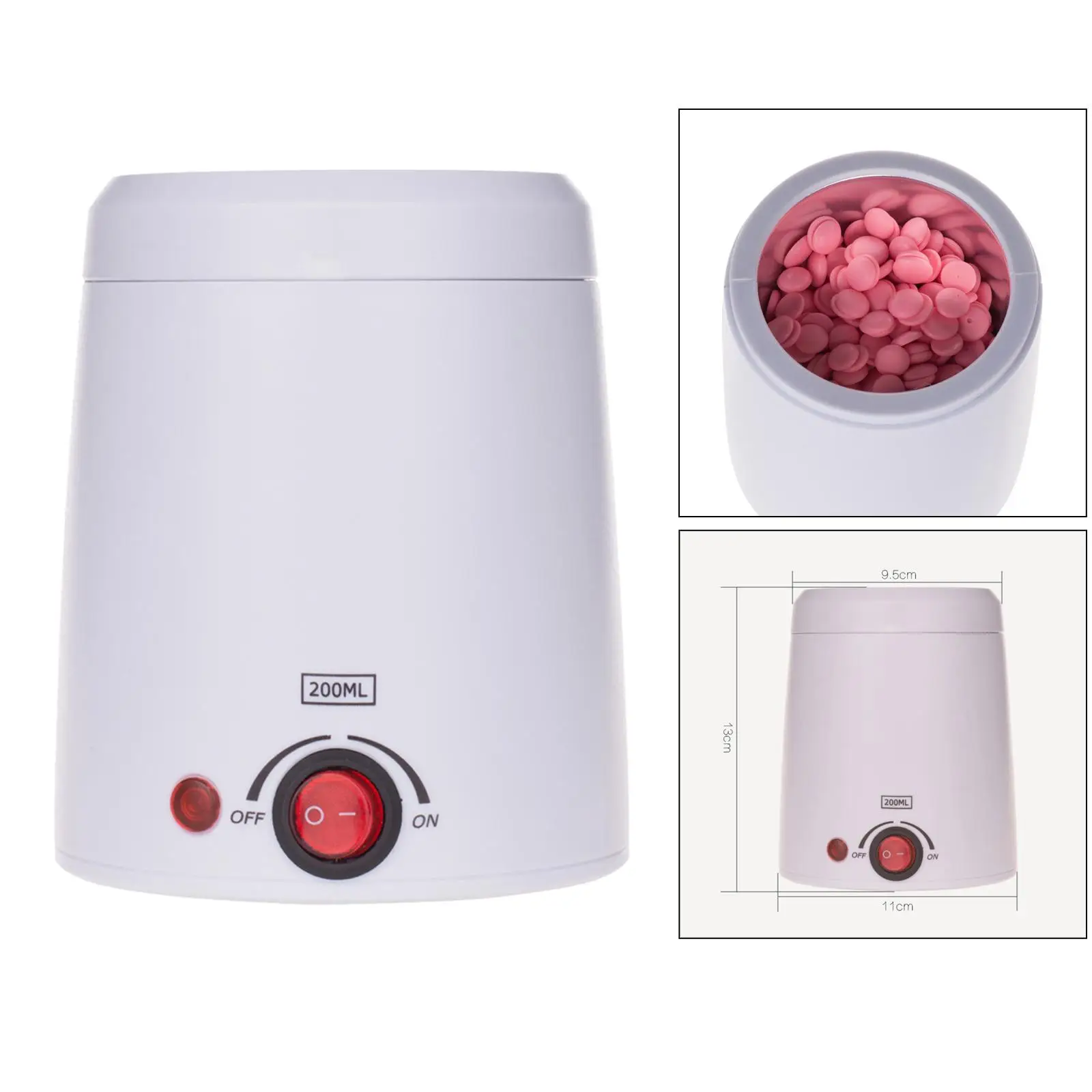 Soft Paraffin Wax Melter Adjustable Temperature Wax Heater for Hair Removal Device for Women Salon and SPA