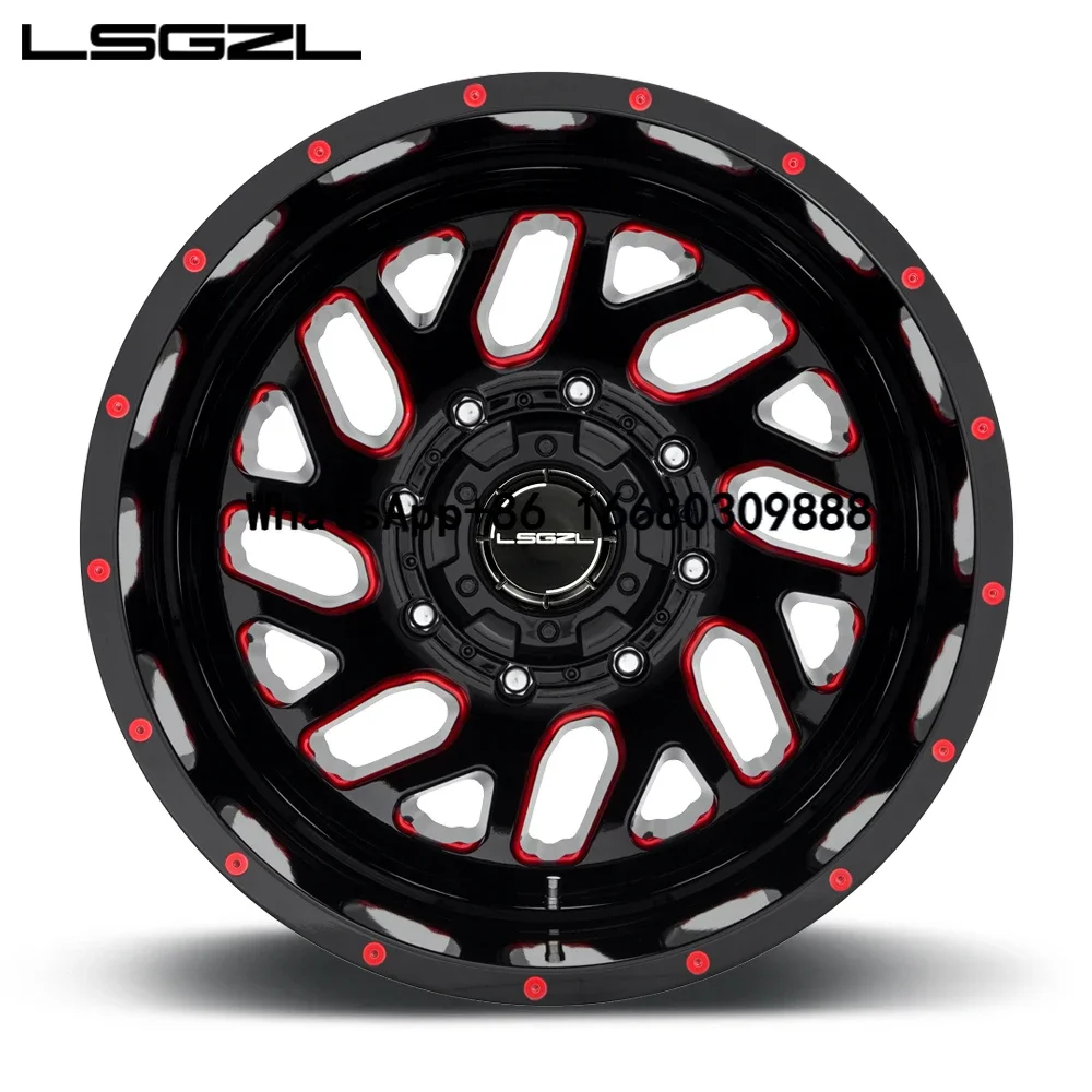 

LSGZL forged alloy rim deep concave wheel 18 20 24 26 inch wheel 5x130 5x120 5x114.3 6x139.7 beadlock rim deep dish off road car