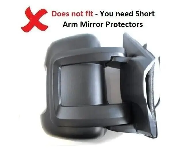 Caravan Long Arm Rearview Mirror Protectors Cover For Fiat Ducato Peugeot Boxer Relay Caravan Parts Mirror Protectors Guards