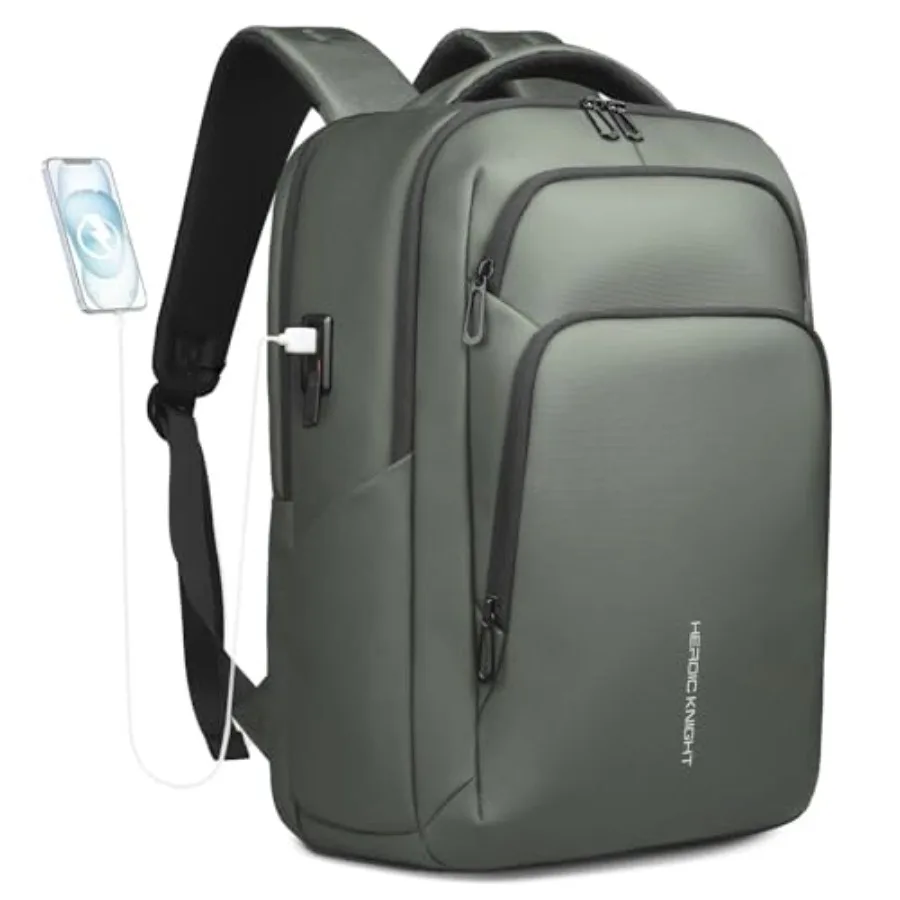 

Рюкзак для ноутбука 17,3 дюйма, 30 л, водонепроницаемый, для путешествий, работы, офиса, учебы, повседневный, легкий, для мужчин