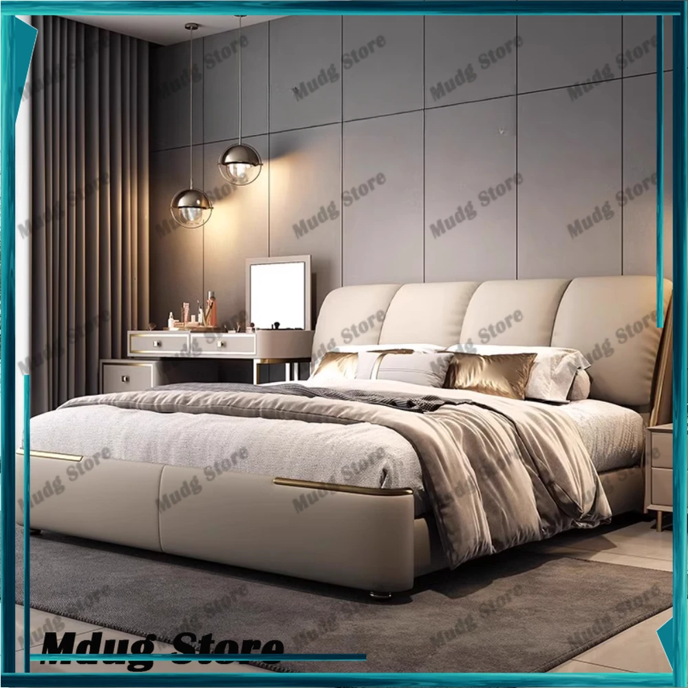 

Fancy Modern Bed Frames Minimalist European French Children Beds Double Upholstery Hotel Mobili Per La Casa Home Furniture