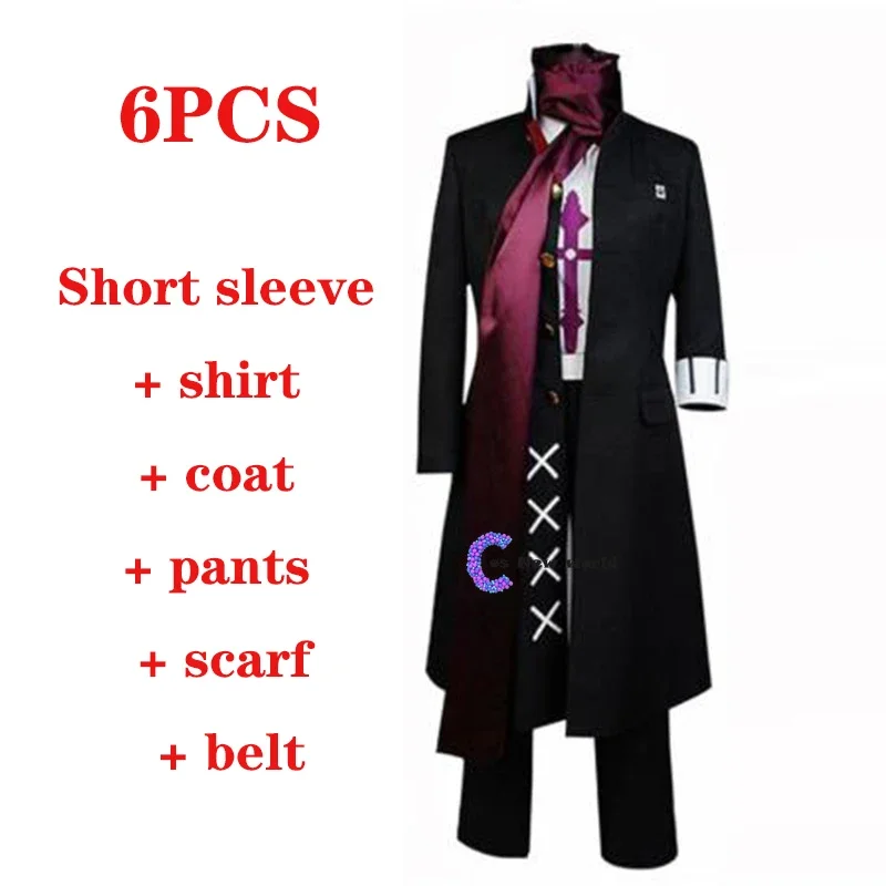 Game Danganronpa 2 Cosplay Gundam Tanaka Black Costume Full Sets Men Women Halloween Carnival Party Stage Performance costumes